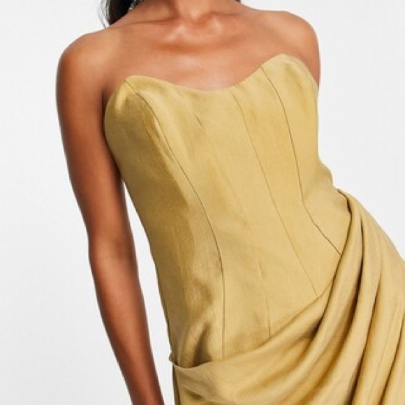 ASOS Corset Bandeau Midi Dress - Picture 2 of 4